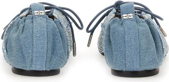 Ganni Lace-Up Ballerina - Image 3