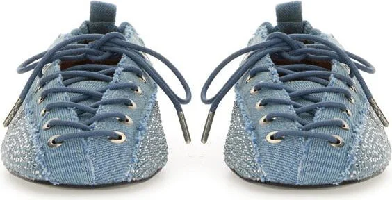 Ganni Lace-Up Ballerina - Image 4