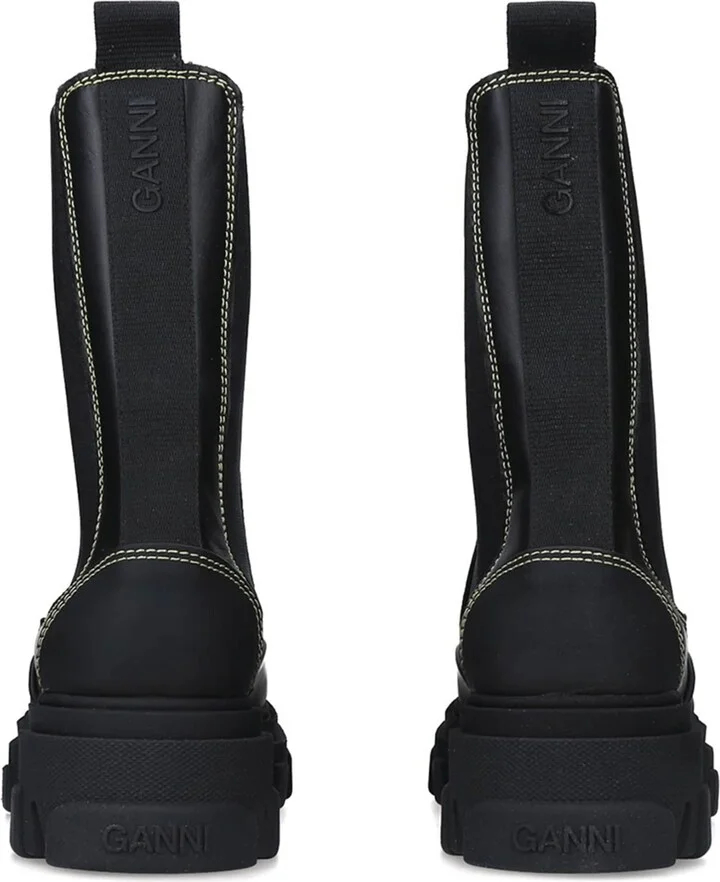 Ganni Leather Xl Chelsea Boots - Image 2