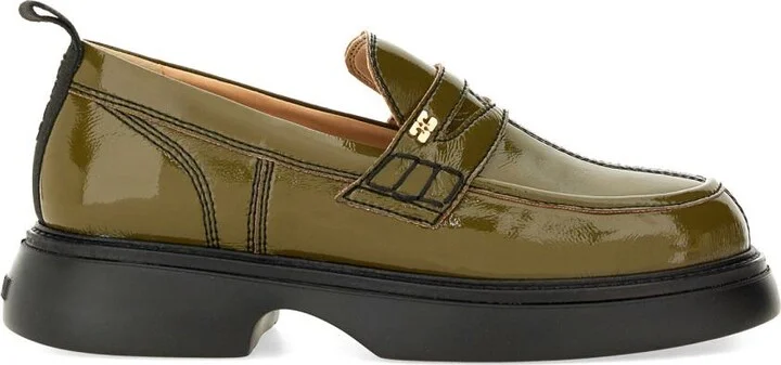 Ganni Loafer With Logo