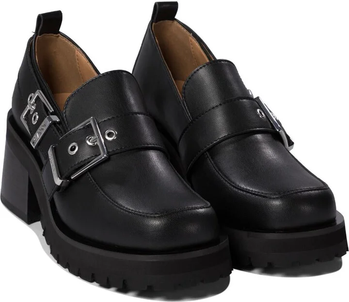 Ganni Loafers With Platform And Buckle - Image 2