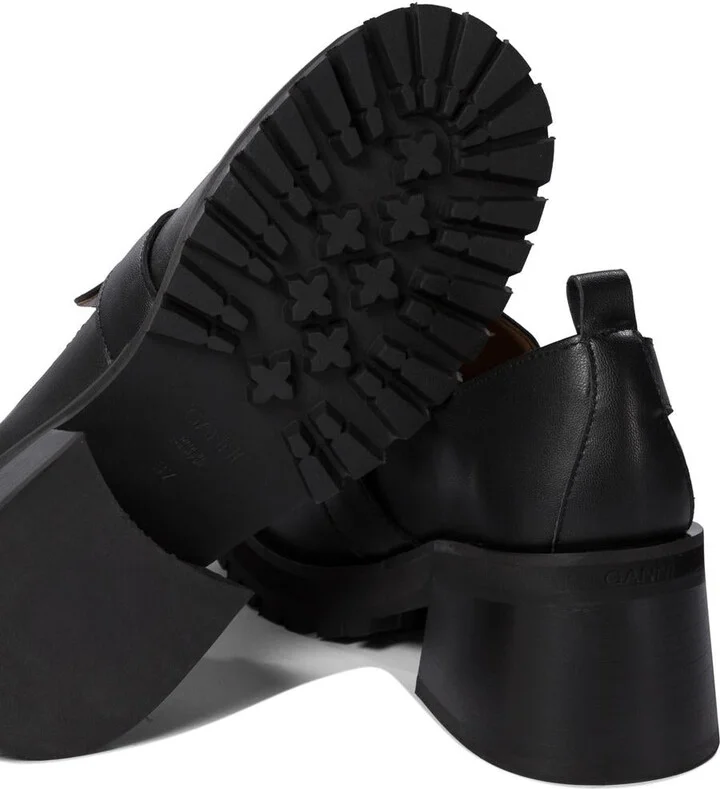 Ganni Loafers With Platform And Buckle - Image 5