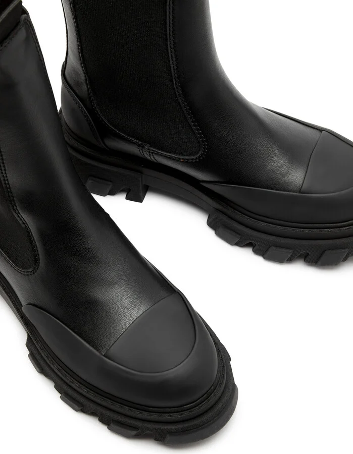 Ganni Mid-calf Faux Leather Boots - Image 3