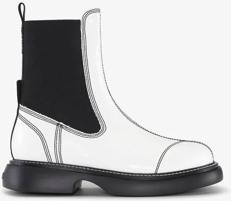 Ganni Off-White Everyday Mid Chelsea Boots