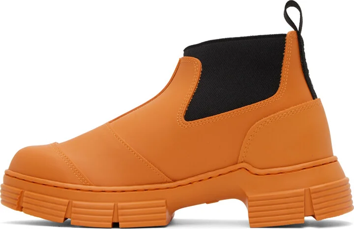 GANNI Orange Crop City Boots - Image 3