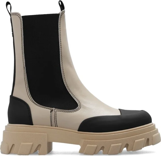 Ganni Panelled Chelsea Boots