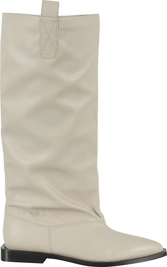 Ganni Pointed Toe Slouchy Knee-High Boots