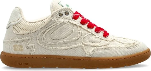 Ganni Raw Edge Low-Top Sneakers