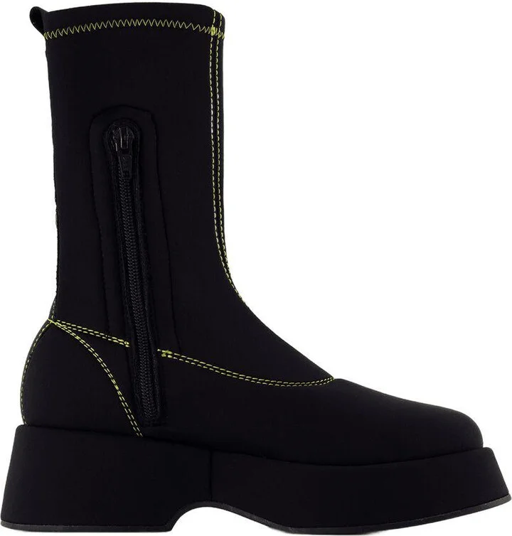 Ganni Retro Flatform Ankle Boots