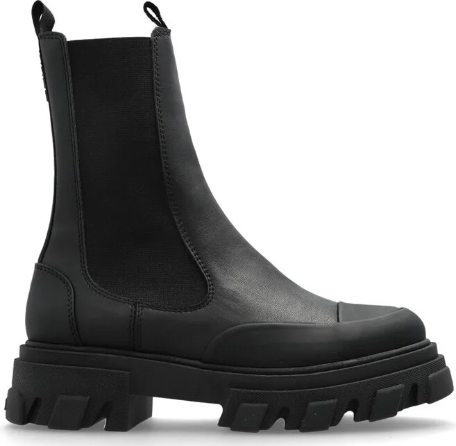 Ganni Round Toe Chelsea Boots