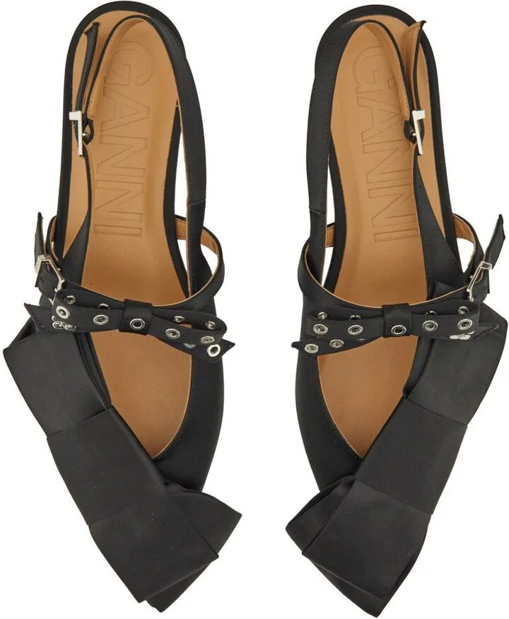 Ganni Satin Ballerina - Image 5