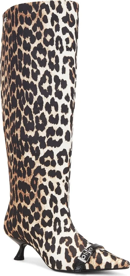 Ganni Slouchy Boot in Brown - Image 2