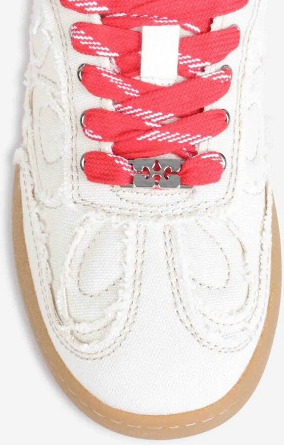 Ganni Sneakers 08 Canvas Raw Edge - Image 4