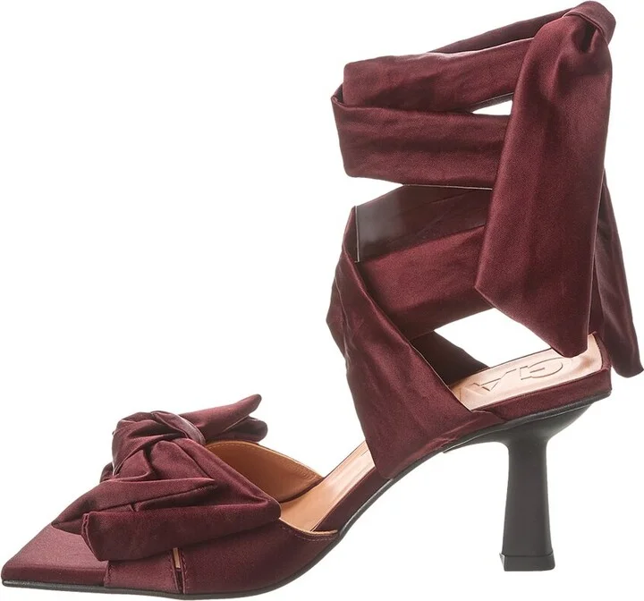 Ganni Soft Bow Satin Sandal - Image 2