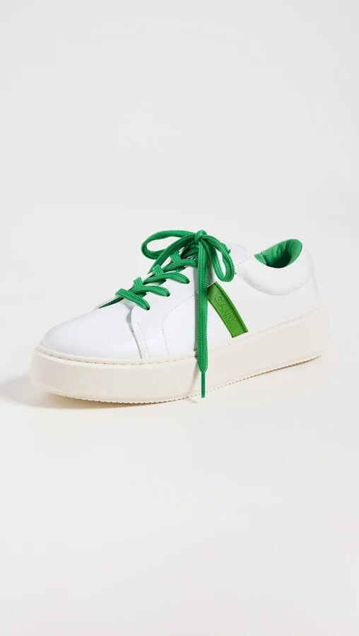 GANNI Sporty Mix Cupsole Sneakers Contrast Stitch - Image 2