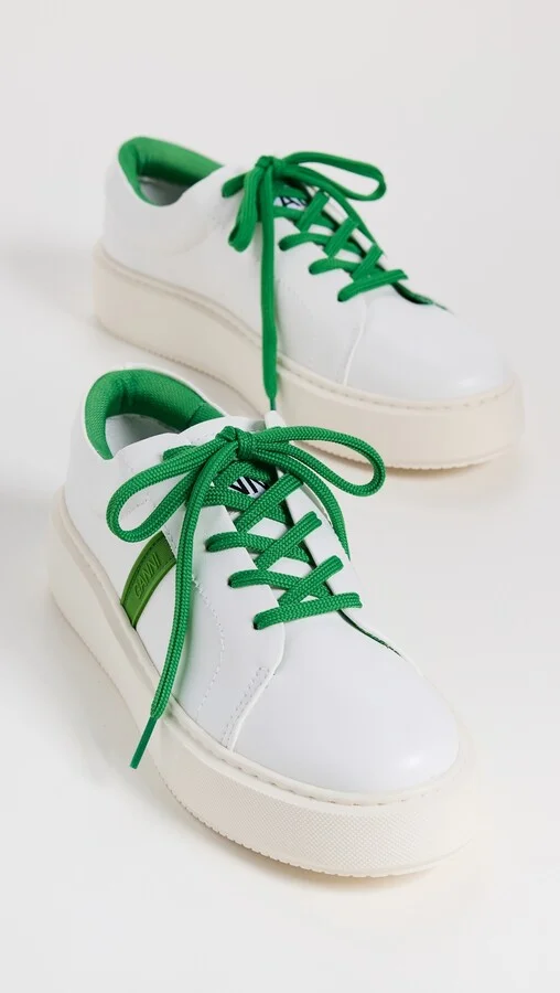 GANNI Sporty Mix Cupsole Sneakers Contrast Stitch - Image 4