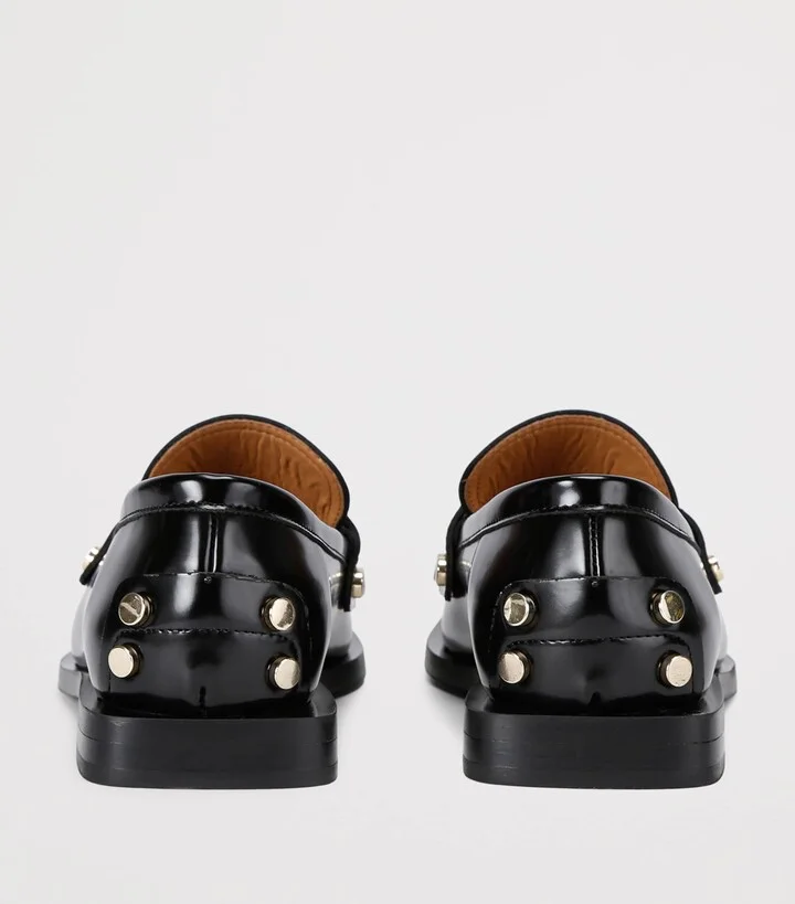 Ganni Studded Square-Toe Loafers - Image 2