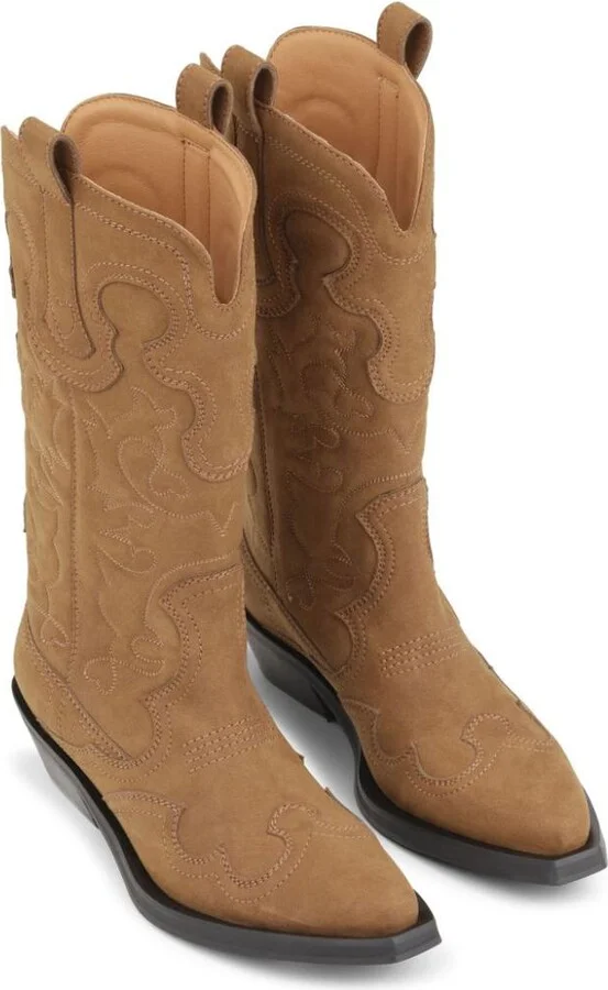 Ganni Western Embroidered Boots - Image 2