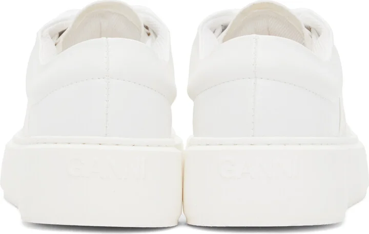 GANNI White Sporty Mix Cupsole Sneakers - Image 2