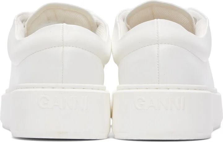 GANNI White Sporty Mix Cupsole Sneakers - Image 2