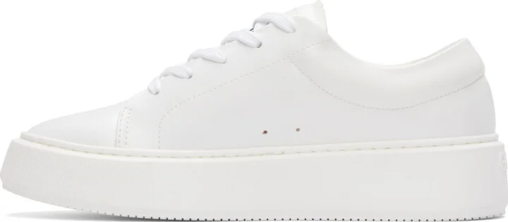 GANNI White Sporty Mix Cupsole Sneakers - Image 3