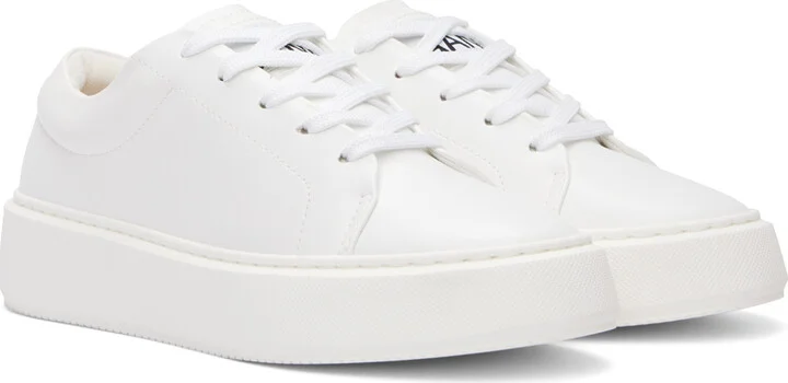 GANNI White Sporty Mix Cupsole Sneakers - Image 4