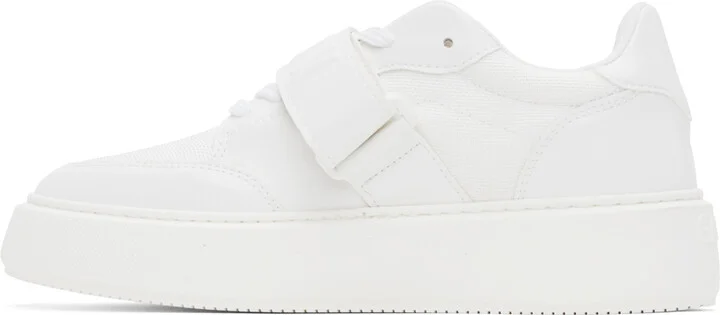 GANNI White Sporty Mix Sneakers - Image 3