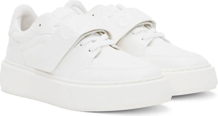 GANNI White Sporty Mix Sneakers - Image 4