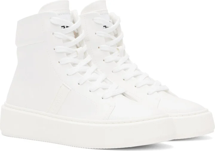 GANNI White Sporty Sneakers - Image 4