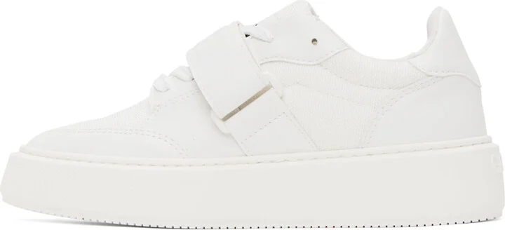 GANNI White Sporty Sneakers - Image 3
