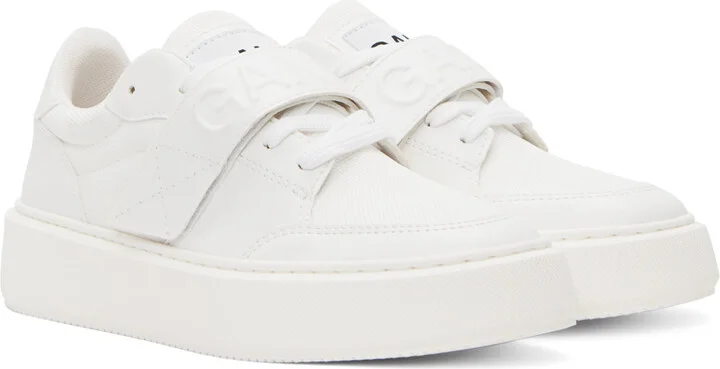 GANNI White Sporty Sneakers - Image 4