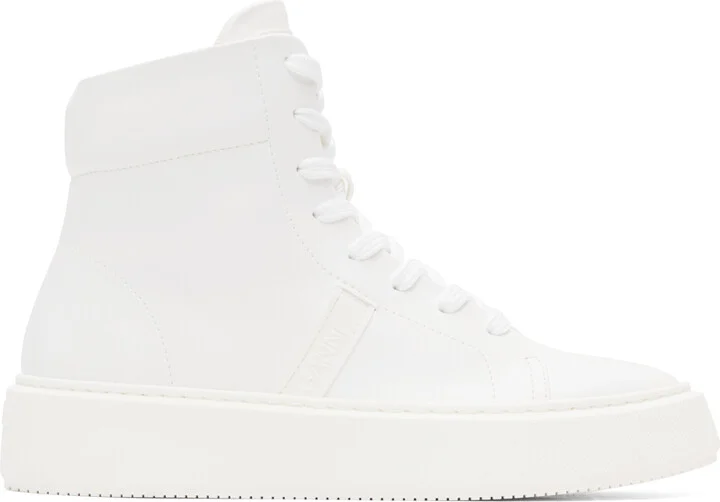 GANNI White Sporty Sneakers