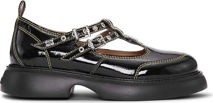 Ganni Women's Everyday Butterfly Mary Jane Shoes