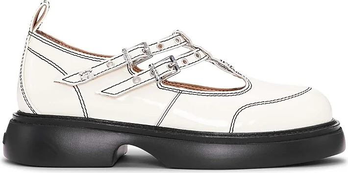 Ganni Women's Everyday Butterfly Mary Jane Shoes