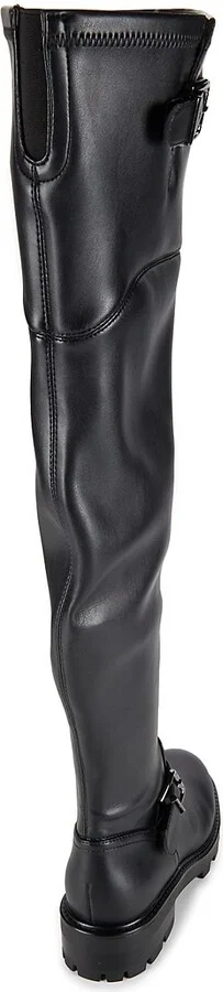 Ganven Lug Sole Biker Thigh-High Boots - Image 3