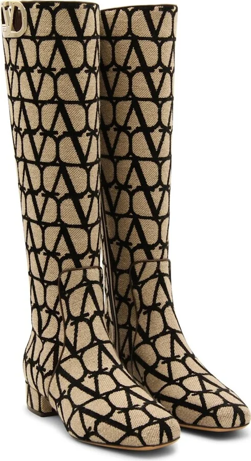 Garavani Canvas Logo Boots - Image 2