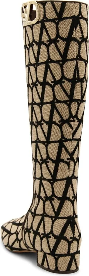 Garavani Canvas Logo Boots - Image 3
