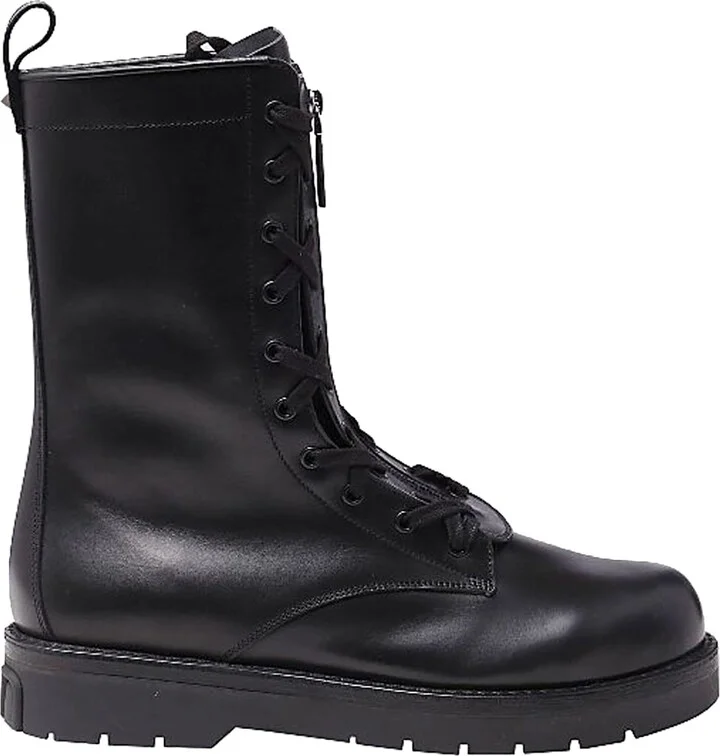 Garavani Combat Leather Boots