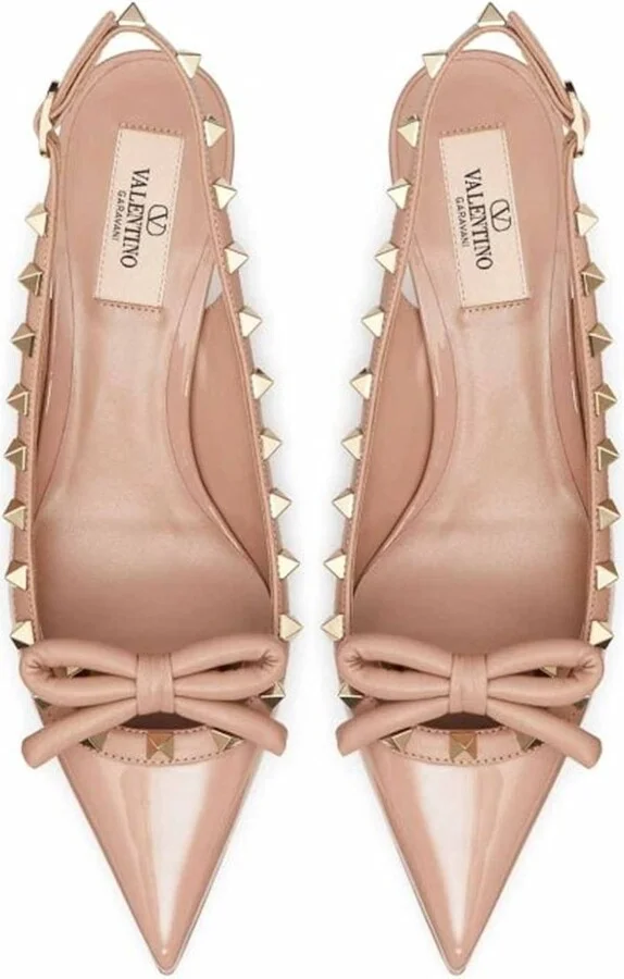 Garavani Leather Slingback Pumps - Image 3
