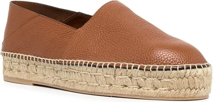 Garavani Logo-plaque Leather Espadrilles - Image 2