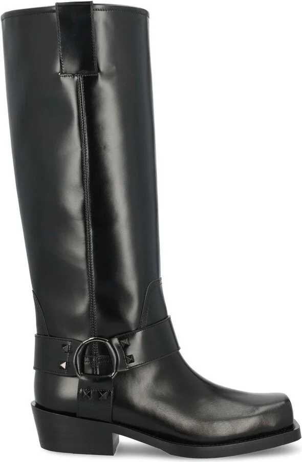 Garavani Rockstud Ankle Strap Boots