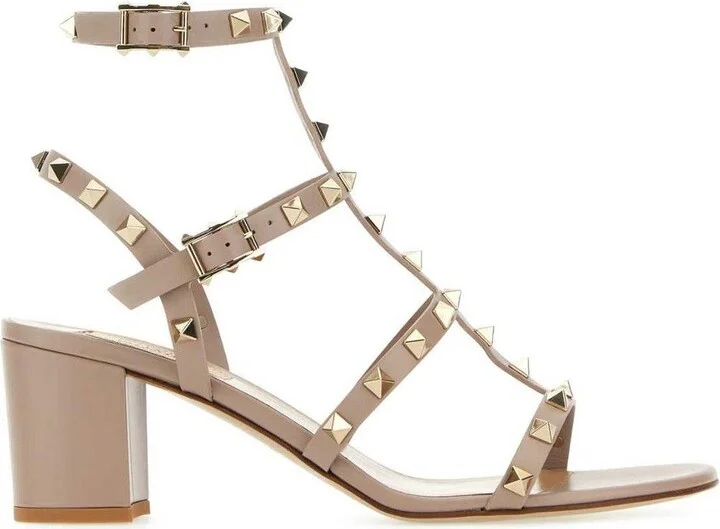 Garavani Rockstud Ankle-strap Heeled Sandals