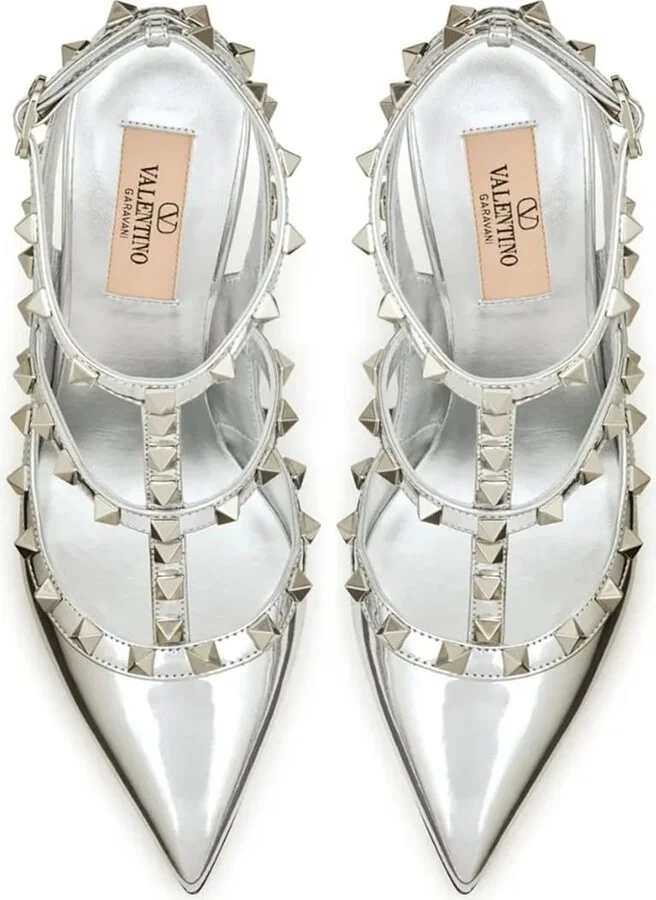 Garavani Rockstud Leather Pumps - Image 3