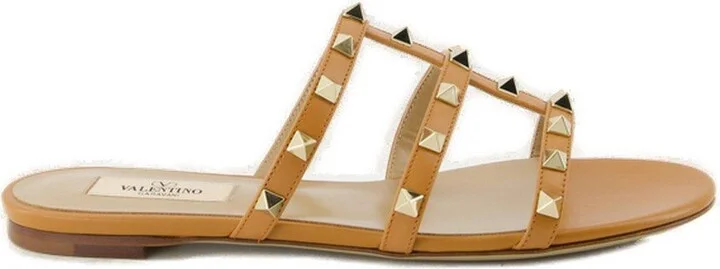 Garavani Rockstud Slip-on Flat Sandals