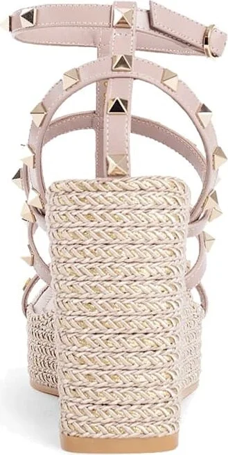Garavani Rockstud Wedge Sandals - Image 3
