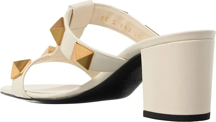 Garavani Roman Stud Leather Sandals - Image 3