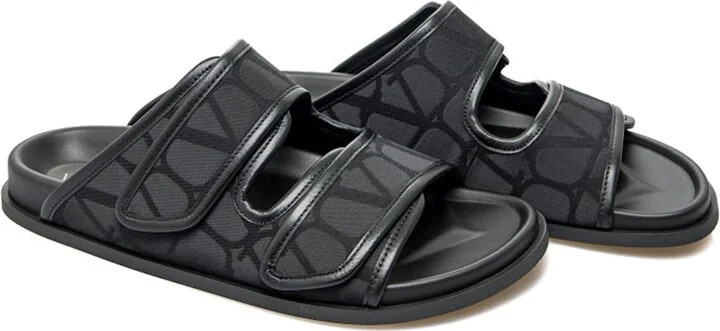 Garavani Toile Iconographe Flat Sandals - Image 2