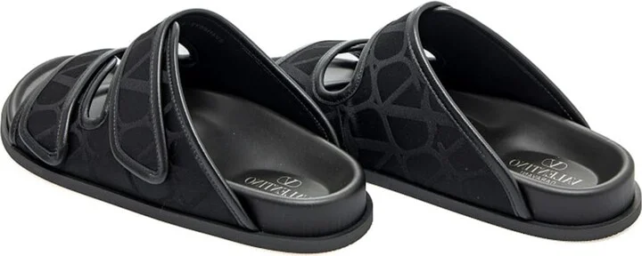 Garavani Toile Iconographe Flat Sandals - Image 3