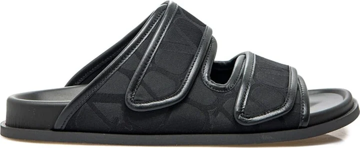 Garavani Toile Iconographe Flat Sandals
