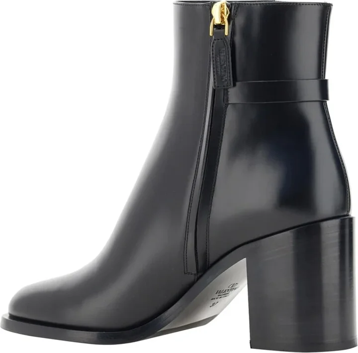Garavani Vlogo Leather Ankle Boots - Image 3